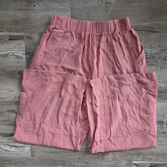 HALARA Rose Pink Wide-Leg Light Weight Pants Size Small - Picture 9 of 10